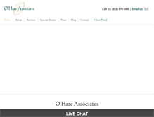 Tablet Screenshot of oharetax.com